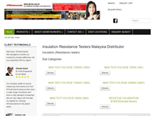 Tablet Screenshot of insulationtestermalaysia.com